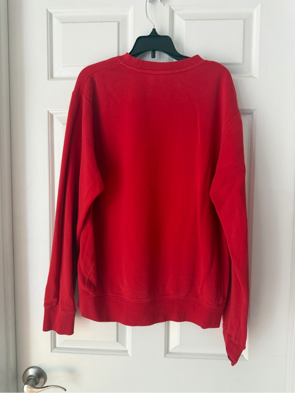 Nike Red Crewneck Sweatshirt with White Logo - Picture 2 of 2